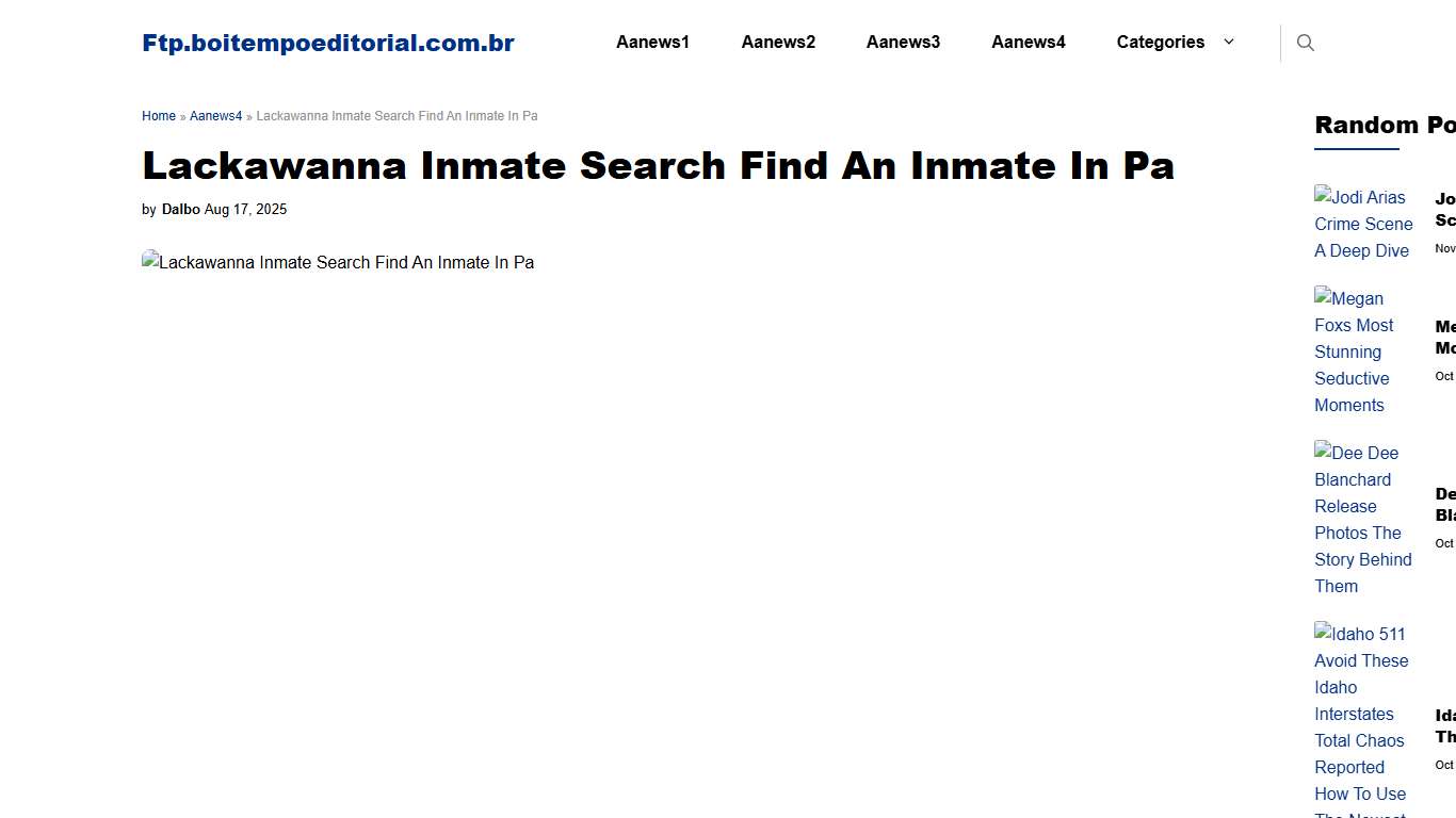 Lackawanna Inmate Search Find An Inmate In Pa
