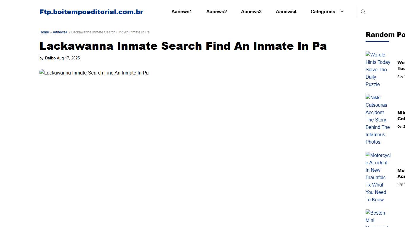 Lackawanna Inmate Search Find An Inmate In Pa
